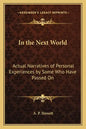 In the Next World: Actual Narratives of Personal Experiences by Some Who Have Passed On - Paperback