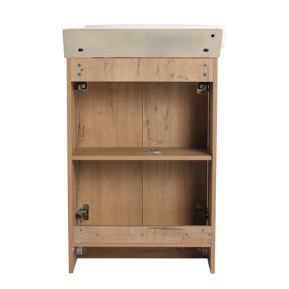 23' Freestanding Bathroom Vanity with Sink, Soft Close Doors