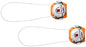 SIDI Tecno-3 Push Short System Pair - Orange/White