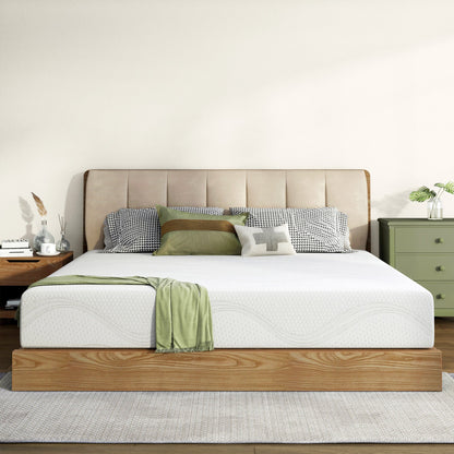 Mattress Memory Foam White Queen 10in Gel Cooling Layers