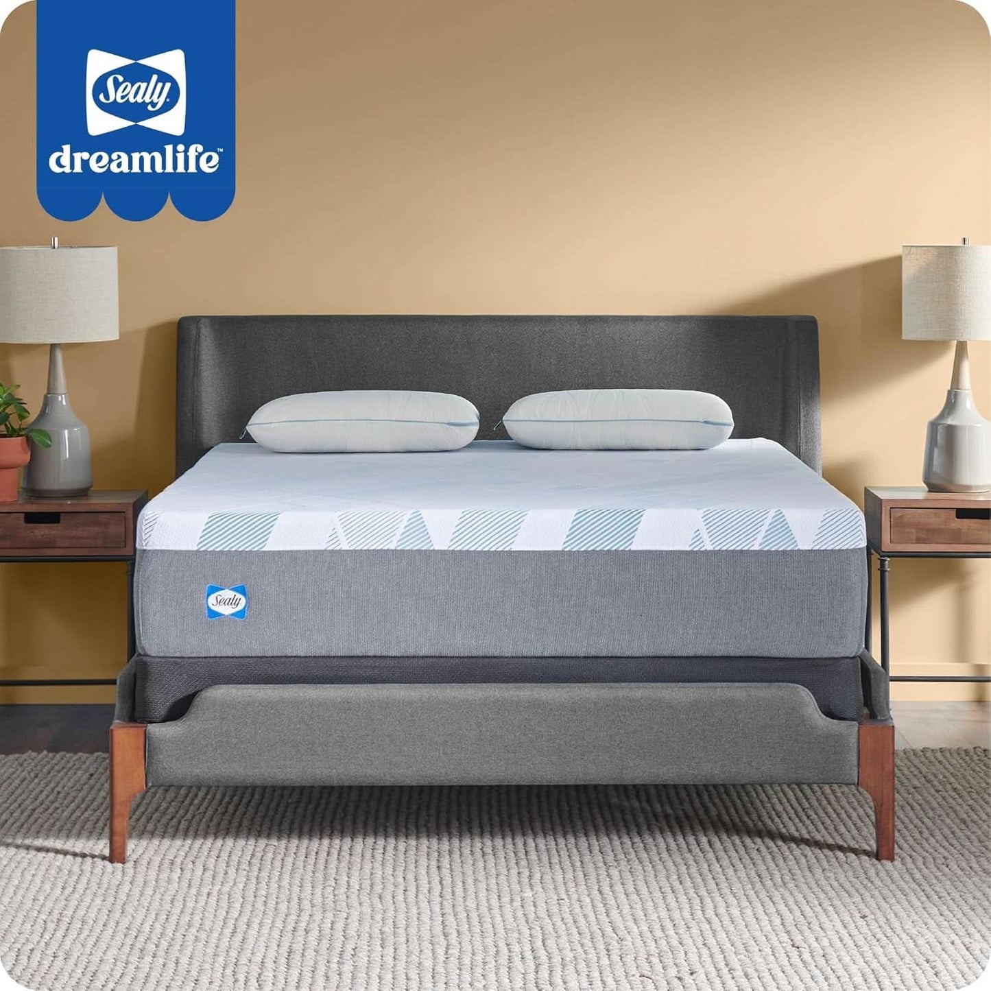 Queen Dreamlife Gel Memory Foam Mattress Surface Guard