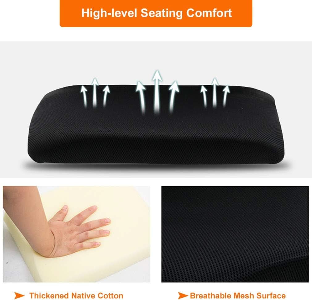 Ergonomic Office Chair Black With Lumbar Support Adjustable