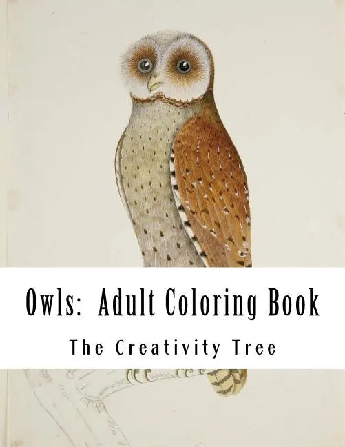 Owls: Adult Coloring Book - Paperback