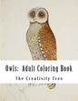 Owls: Adult Coloring Book - Paperback
