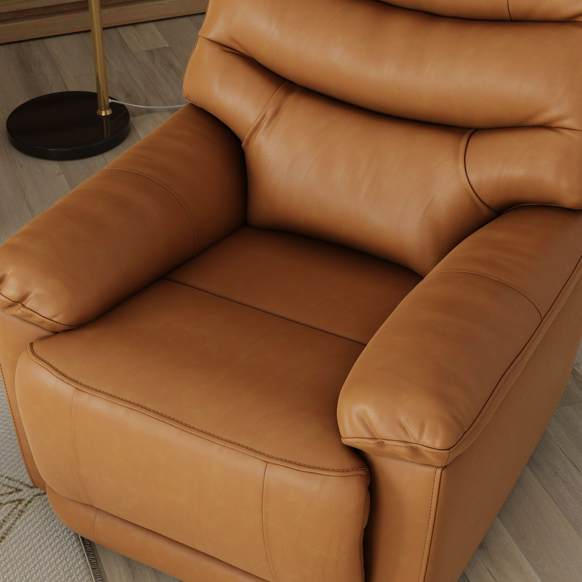 Oslo Antelope - Swivel Glider Recliner With Manual Footrest