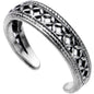 Silver Plated Cross Stitched Tribal Toe Ring