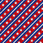 Red and Blue Stripe Route 66 Cotton 44"/45" Fabric Per Yard