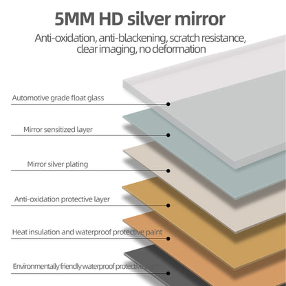 Full Length Mirror LED Lighted Wall Mounted 65x21.7 In Warm Cool Light