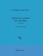 Sonata in a minor for solo flute without bass Wq 132 (H 562) (MDB Urtext) - Paperback