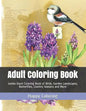 Adult Coloring Book: Jumbo Giant Coloring Book of Birds, Garden Landscapes, Butterflies, Country Seasons and More - Paperback