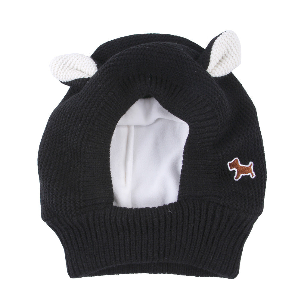 Knitted Large Dog Golden Retriever Warm And Windproof Hat