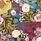 Brown Flawless Flower Cotton 44"/45" Fabric Per Yard