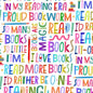 White Books are Magic I love Books Cotton 44"/45" Fabric Per Yard