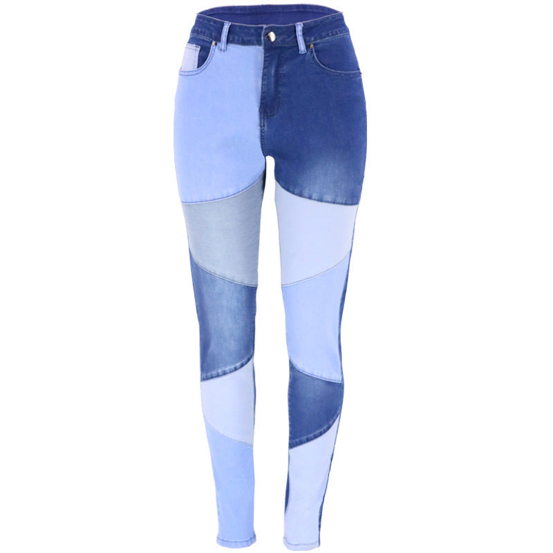 New Two-color Patchwork Casual Pants