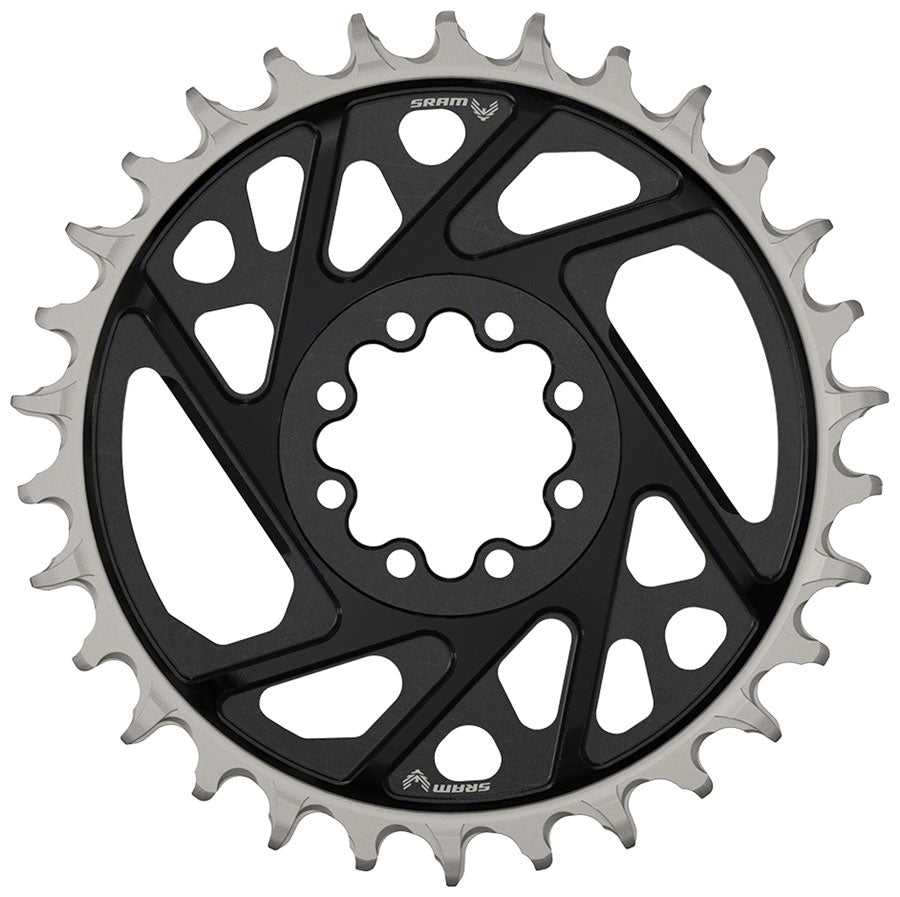 SRAM XX Eagle T-Type Direct Mount Chainring - 30t 12-Speed 8-Bolt Direct Mount 3mm Offset Aluminum BLK D1 Main image