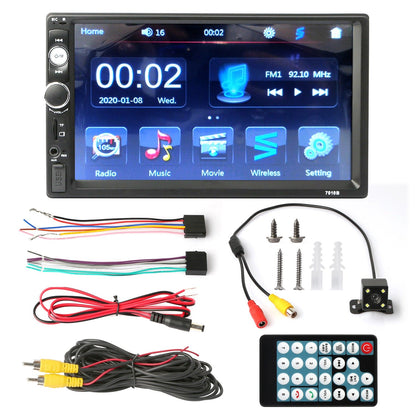7-Inch Touchscreen Car Stereo with Bluetooth & Backup Camera