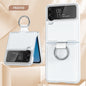 Transparent Protective Case For Galaxy Zflip4 Fastened Ring