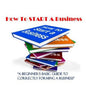 How To Start A Business: A Beginner's Guide to Correctly Forming A Business, Incorporation, LLC and 501 (C) (3) - Paperback
