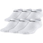 Nike Kids Everyday Lightweight No-Show Socks (6 Pairs) White/Black Medium