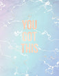 You Got This: Inspirational Quote Notebook, Elegant Blue Marble and Rose Gold - 8.5 x 11, 120 College Ruled Pages - Paperback