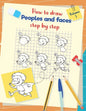 How to draw peoples and faces step by step: Drawing, tracing and coloring book for kids and young children - Paperback