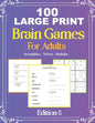 100 Large Print Brain Games For Adult EDITION 5: Easy Large Print Scrambles, Sudoku and Travia Questions For Adult And Seniors Mindfulness Puzzle Mind - Paperback