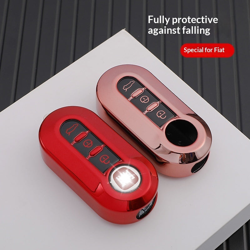 Silicone Key Fob Cover Case for - 3 Button Folding Remote Key Shell Protector