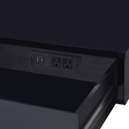 Coleen - High Gloss Writing Desk With USB