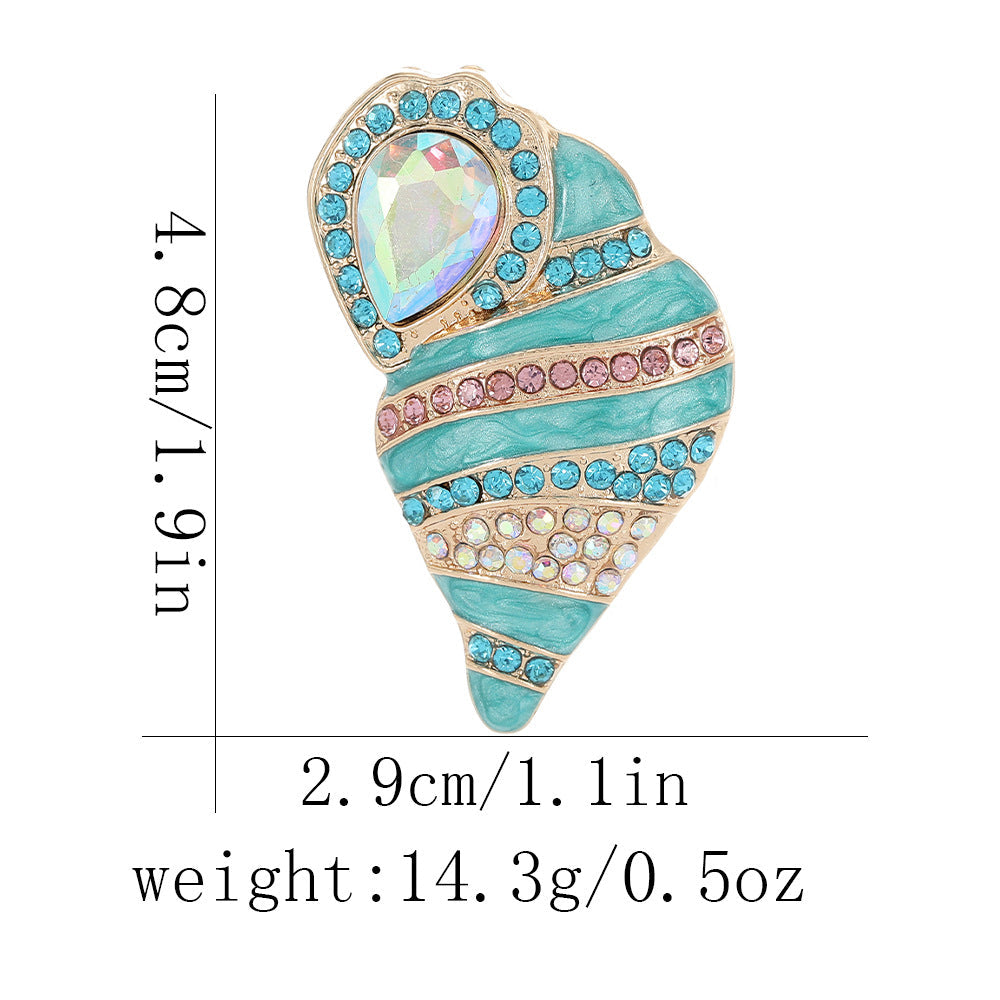 Best-selling Rhinestone Sea Turtle And Octopus Brooch