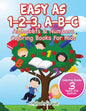 Easy As 1-2-3, A-B-C: Alphabets & Numbers Coloring Books For Kids - Coloring Books 3 Years Old Edition - Paperback