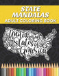 State Mandalas Adult Coloring Book: Floral Mandala Coloring Book for Adults Stress Relieving Designs - Paperback