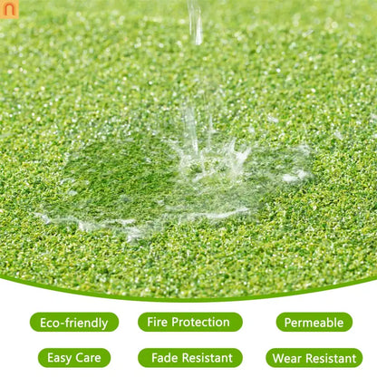 Outdoor Deck Tiles Artificial Turf Grass 12in Interlocking