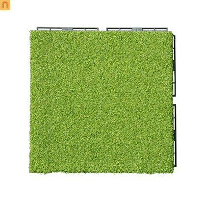 Outdoor Deck Tiles Artificial Turf Grass 12in Interlocking