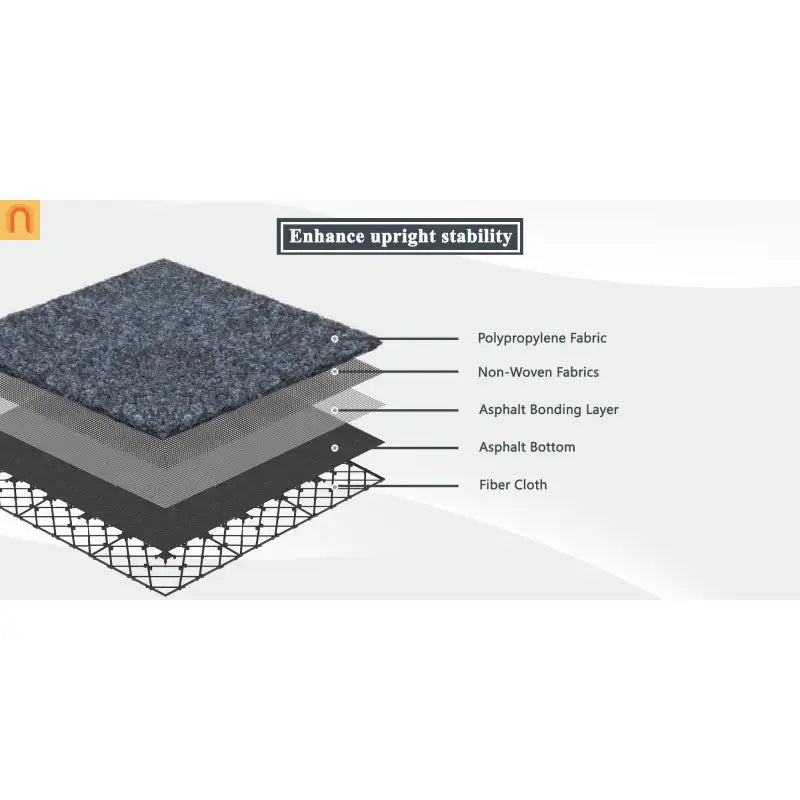 Outdoor Deck Tiles Carpet-Style Plastic Gray Interlocking 12x12in