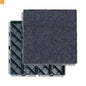 Outdoor Deck Tiles Carpet-Style Plastic Gray Interlocking 12x12in