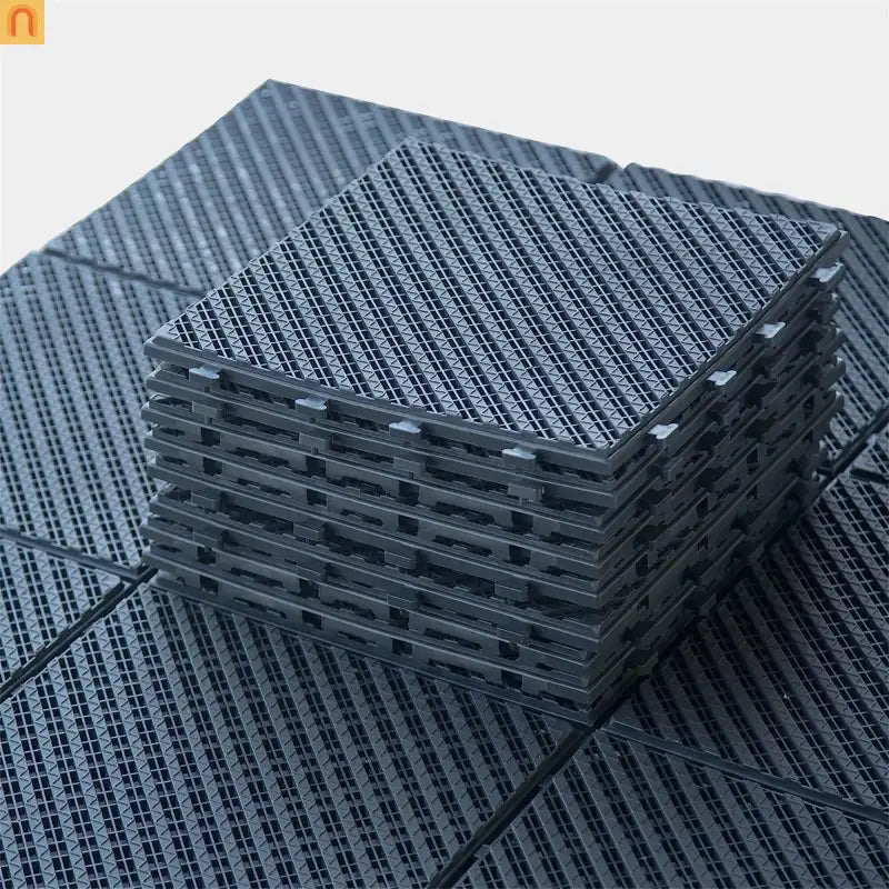 Composite Deck Tiles Interlocking Dark Gray 12x12" 36pc