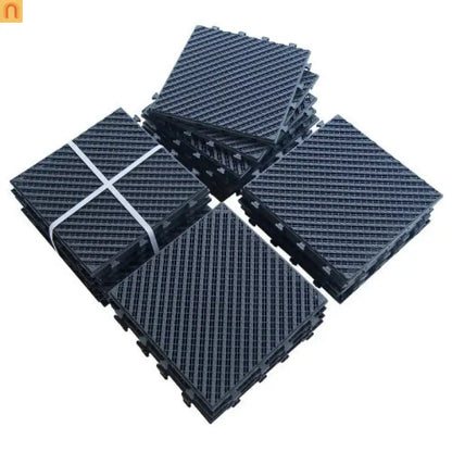 Composite Deck Tiles Interlocking Dark Gray 12x12" 36pc