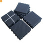 Outdoor Composite Deck Tiles 12x12" Dark Gray Interlocking