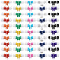 Saysurey 50 Pack Earbud Bulk Kid Headphone Earphone Earbud with Wire Individually Bagged for Classroom Student School Library(Multicolor)