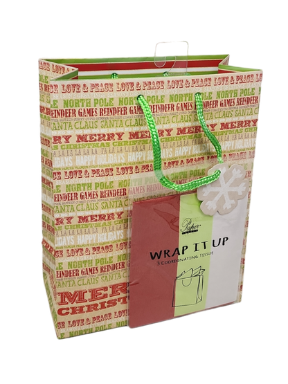 Medium Gift Bag With Tissue - Merry Christmas #1
