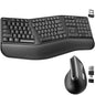 Delton G20 Ergonomic Wireless Split Keyboard and Vertical Ergonomic Bluetooth Mouse
