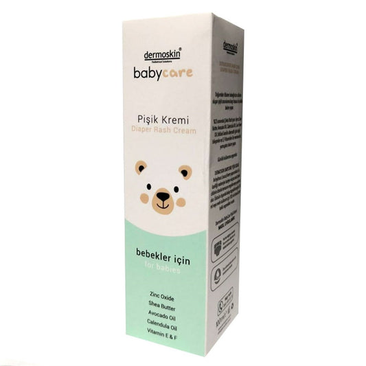 Dermoskin BabyCare Diaper Rash Cream - Natural Relief with 23% Zinc Oxide for Infants