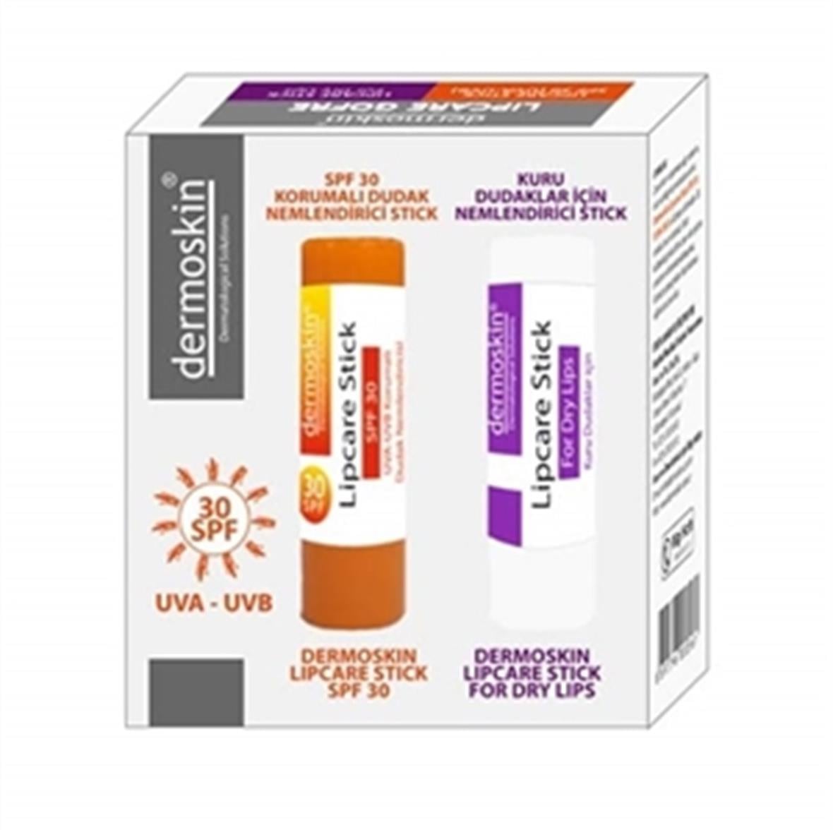 Dermoskin Lip Care SPF 30 - Moisturizing, Protective, and Hypoallergenic Lip Balm for Dry Lips