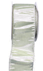 Aspen Green Shimmer Wired Ribbon