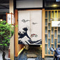Household Bedroom Room Half Curtain Cotton Linen Fabric Door Curtain