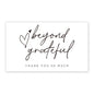 Thank You Card Coated Paper Card Thank You Gift Card Wrapping Card