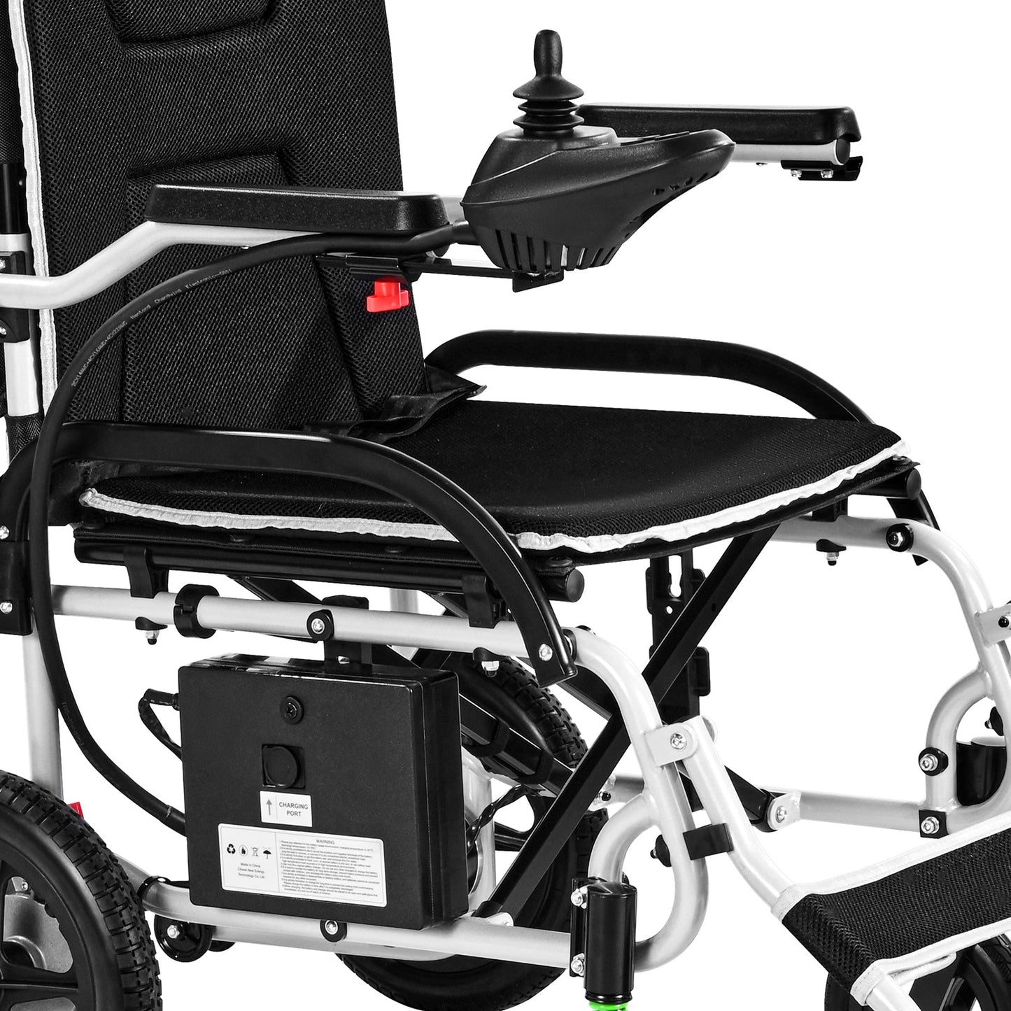 Wheelchair Electric Foldable Aluminum 220 LB 12 Mile Range 39x24x36 In