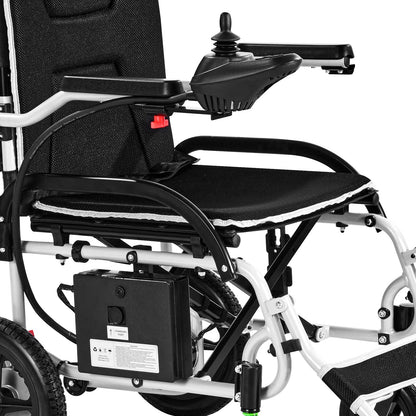 Wheelchair Electric Foldable Aluminum 220 LB 12 Mile Range 39x24x36 In