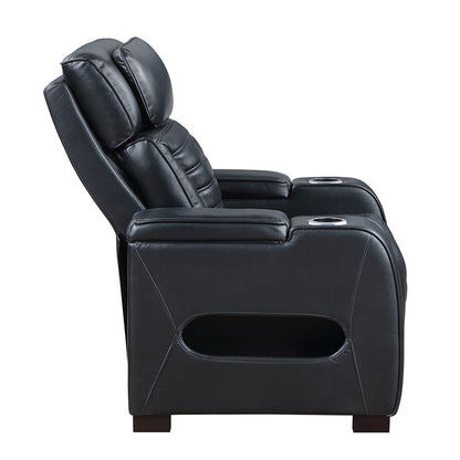 Ephron - Power Motion Recliner With Power Headrest & LED - Black