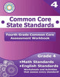 Fourth Grade Common Core Assessment Workbook: Common Core State Standards - Paperback